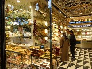 A view into a delicious shop at the grand bazar, Istanbul